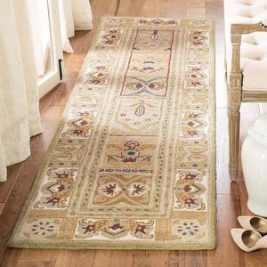 Ковер-дорожка SAFAVIEH, 69 x 305 см, Classic Collection Sage / Multi CL305A ручной работы традиционный восточный премиальный шерстяной