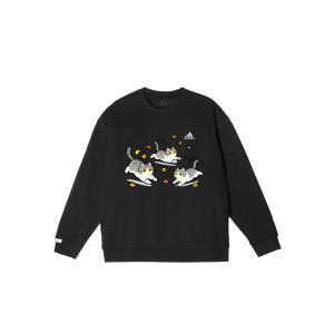 Adidas LABEL Свитшот Unisex Black Crew Neck Moderate