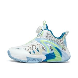 Низкие детские баскетбольные кроссовки Kids' BIG WASP, белый зеленый