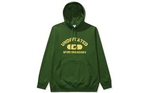 Толстовка унисекс с капюшоном, средней плотности ткани, другие Undefeated, оливковый зеленый