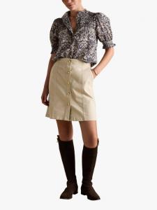 Верх Silvia с цветочным принтом и оборкой Joules, Blue/Multi