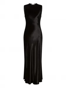 Атласное платье Alberta Ferretti, черный