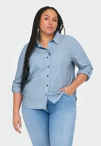 Рубашка YASMIN CARO ONLY Carmakoma, светло-голубой