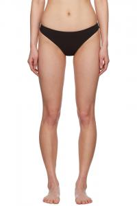 Трусики бикини с вышитым логотипом Jil Sander, цвет earth