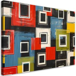 Картина арт-принт KUNSTLOFT Colorful Geometry, сиреневый