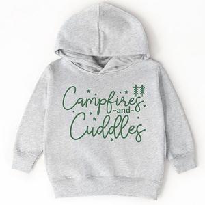 Толстовка с капюшоном для малышей Campfire and cuddles The Juniper Shop, Heather Grey