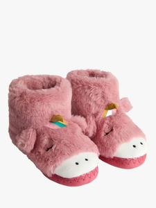 Детские плюшевые сапожки с единорогом JoJo Maman Bébé, Pink