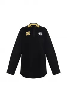 Платье с аппликацией и воротником Off-White, черный