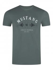 Футболка Mustang Basic Print Tee, зеленый