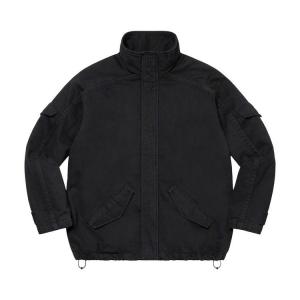 Куртка Supreme Brushed Twill Zip Jacket, Black