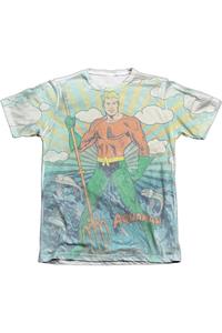 Футболка с коротким рукавом из полиэстера/хлопка DC Comics Sonar для взрослых Gildan, белый