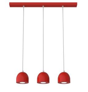 Подвесной светильник Lumicom Campanella Linear X3, 69x69x12 см цвет hochglanz rot