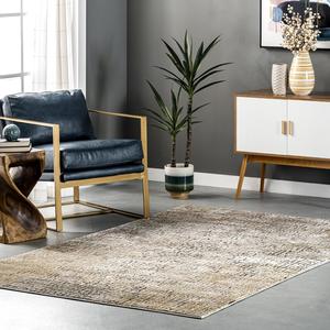 nuLOOM Chloe Abstract Contemporary ковер 244 x 305 см с мозаичным узором, Beige