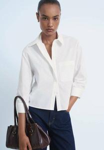 Блуза Mango RHINESTONE CROPPED, Off-White