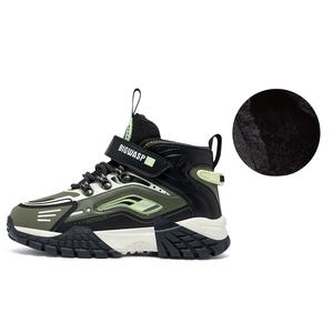 Нескользящая износостойкая детская обувь средней высоты для повседневной носки BIG WASP, зеленый