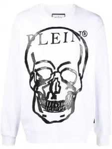 Толстовка с принтом Skull Philipp Plein, белый