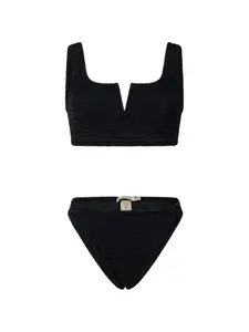 Фактурное бикини Serena с V-образным вырезом Paramidonna, черный