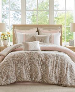 Комплект постельного белья Shawnee из 8 предметов, размер King 510 Design, цвет blush