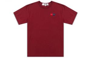 Футболка Comme Des Garcons Play Double Hearts CDG Play