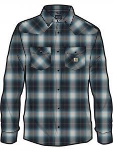 CARHARTT Рубашка "Snap- Front 107016" черного цвета