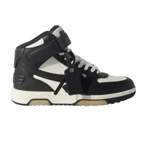 Кроссовки Off-White Out Of Office Mid Black White Beige Sole, черный