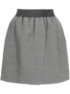 Fabiana Filippi шерстяная юбка мини А-образного силуэта, серый