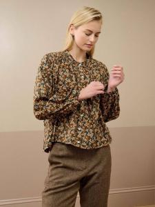 Топ с длинным рукавом из органического хлопка с цветочным принтом Liberty Brora, Multi