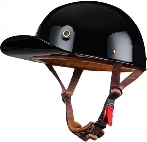 Немецкие мотоциклетные полушлемы с сертификатом ECE, шлем-джет, ретро-шлем для чоппера, шлем для скутера, полушлем-бейсболка, мотоциклетный шлем для мужчин и женщин, шлем для чоппера, мопеда, скутера YuanLiang, 8