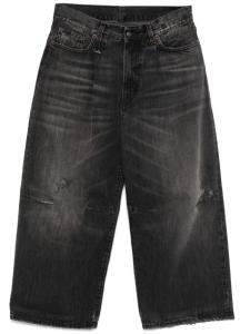 R13 укороченные джинсы широкого кроя, черный