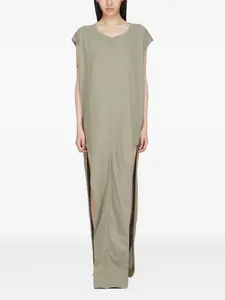 Платье макси без рукавов с разрезами по бокам Rick Owens, нейтральный