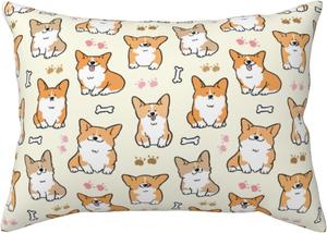 Pevtufa Чехол на подушку с принтом корги Cartoon Corgi