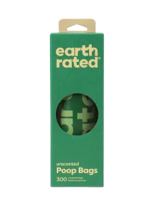 Сменный рулон сумок с классом Earth, 300 сумок, без парфюма 300 мешков Earth Rated