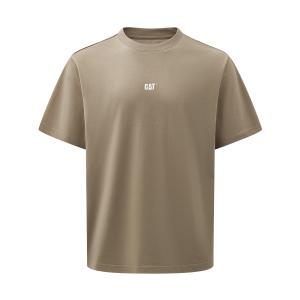 Футболка мужская CAT, серый хаки