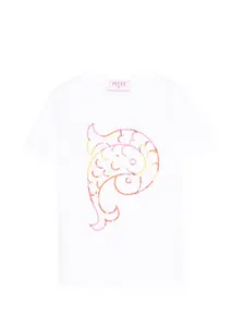 Футболка с графическим принтом Pucci Junior, бежевый