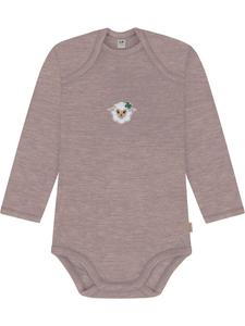 Normani Outdoor Sports Детский боди с длинными рукавами из мериносовой шерсти, Окленд, розовый