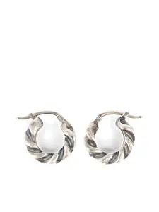 Витые серьги MM6 Maison Margiela, серебряный