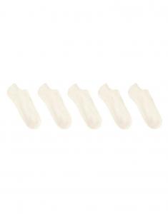 5 Пар носков-кроссовок Oysho из хлопковой смеси в бледно-бежевом цвете