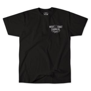 Футболка West Coast Choppers WCC Motorcycle Tee Black/White, черный
