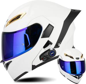 Шлем мотоциклетный Yagteycll, белый