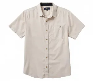 Женская рубашка с коротким рукавом и пуговицами Made To Fade, цвет «выстиранный бекон» Roark