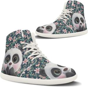 Pugasmiru Женские зимние ботинки Barefoot с широкой пяткой, с утеплителем, для прогулок на улице, противоскользящие, с белой подошвой