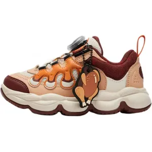 FILA KIDS Детские баскетбольные кроссовки BOA с низким верхом, противоскользящие и износостойкие, светло-коричневые, для детей 3–7 лет