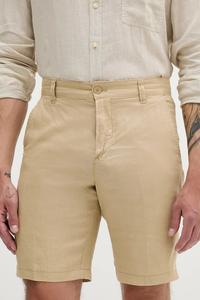 Льняные шорты United Colors Of Benetton, бежевый