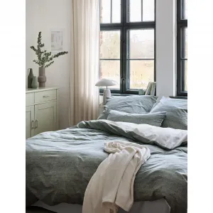 Двустороннее постельное белье Irisette «Wave-HK 8557», мягкое и дышащее, цвет salbei