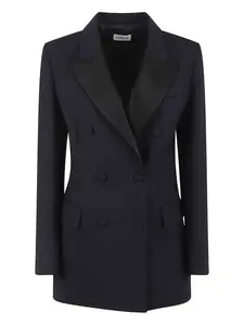 Двубортный пиджак P.A.R.O.S.H., синий