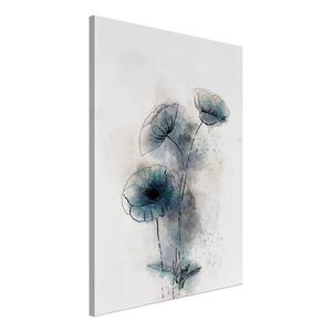 Фреска Artgeist Blue Poppies, белый