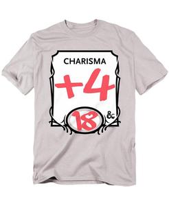Мужская футболка Dungeons & Dragons Charisma D&D, Silver
