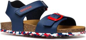 Сандалии для мальчиков Geox J Ghita, белый/красный/синий/темно-синий