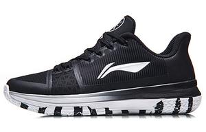 Баскетбольные кроссовки унисекс с низким верхом черного/белого цвета Lining