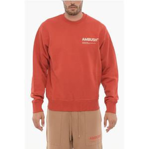 Толстовка с круглым вырезом из хлопка с начесом WORKSHOP Ambush, Red